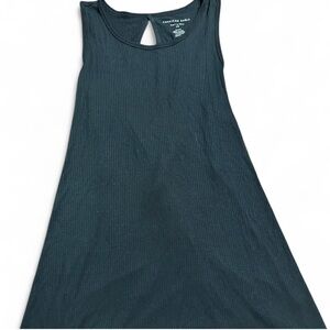 AMERICAN EAGLE Outfitters Soft & Sexy Ribbed Top in Black With Detail In Back S.